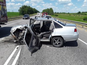 В Лебедянском районе в двойном столкновении двое пострадавших