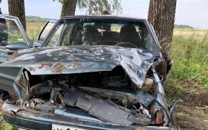 В Лебедянском районе водитель допустила опрокидывание автомобиля